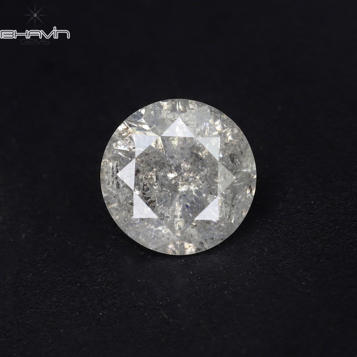 0.53 CT ラウンド シェイプ ナチュラル ルース ダイヤモンド ホワイト カラー I3 クラリティ (5.18 MM)