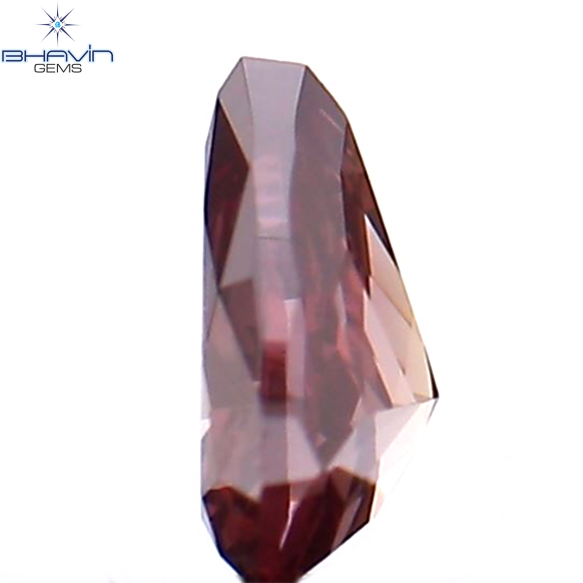 0.14 CT ペアシェイプ ナチュラル ダイヤモンド ピンク色 VS1 クラリティ (3.90 MM)