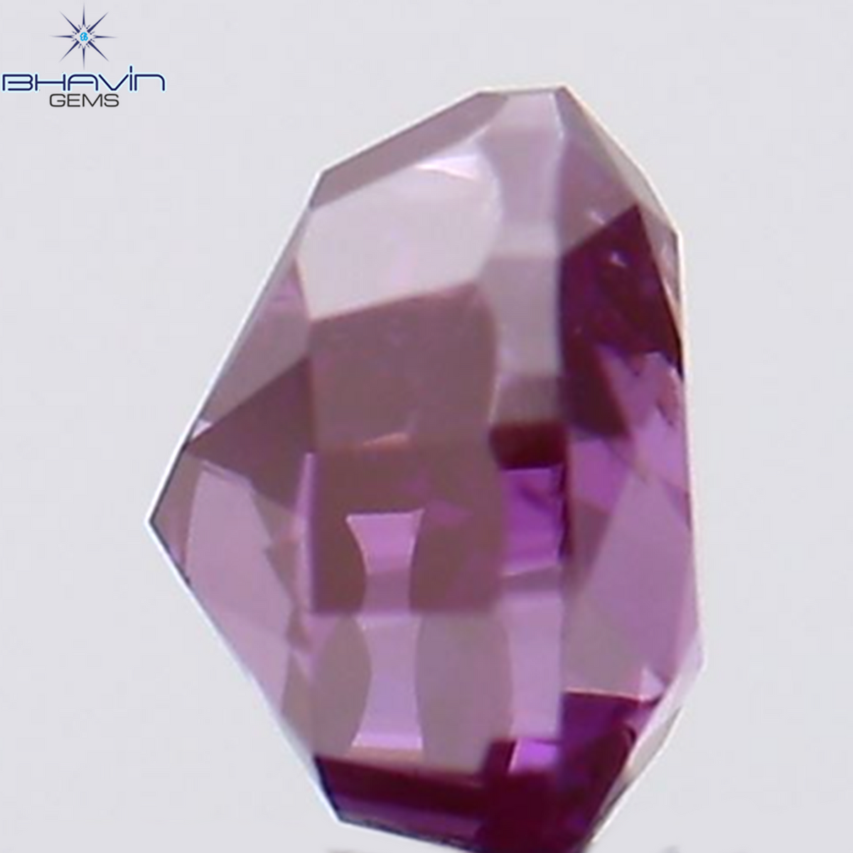 0.31 CT ハート シェイプ ピンク カラー ナチュラル ルース ダイヤモンド SI1 クラリティ (4.20 MM)