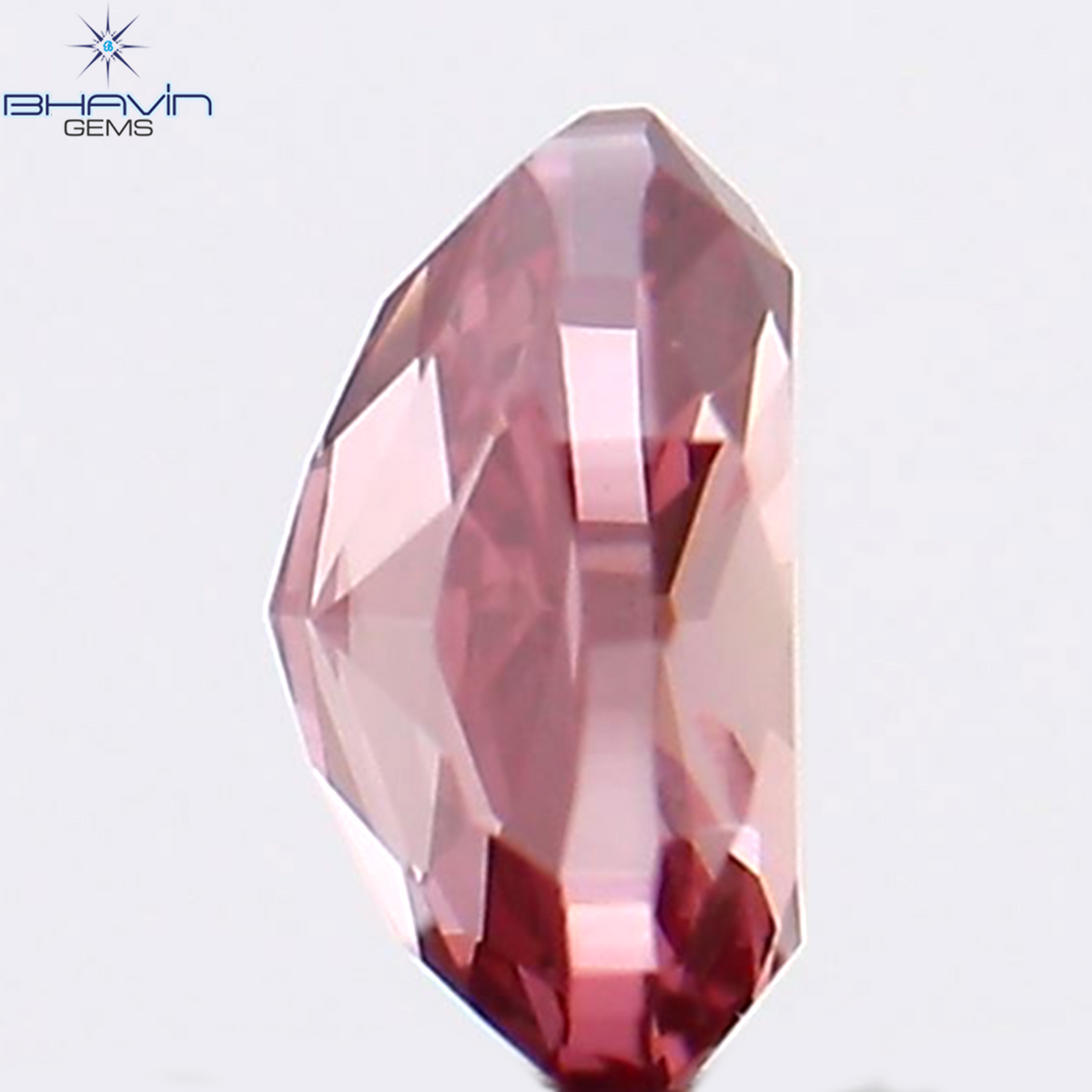 0.17 CT Natural Oval Diamond Enhanced Pink Color Clarity VS1 (3.75 MM)