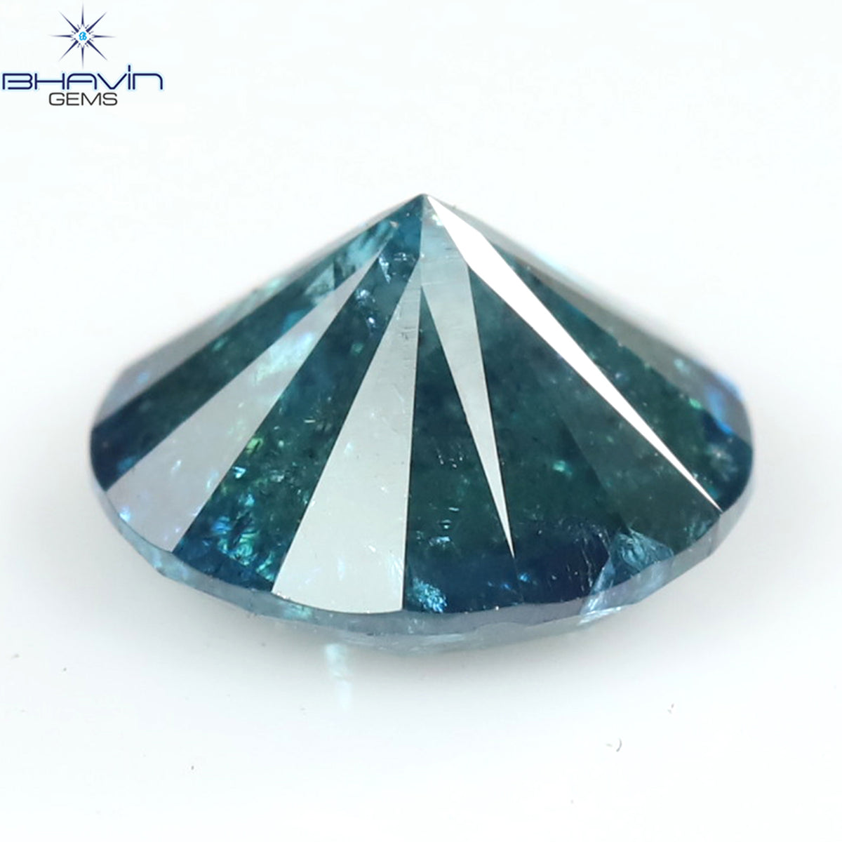 0.81 CT ラウンド ダイヤモンド 天然ダイヤモンド ブルー カラー I3 クラリティ (5.88 MM)
