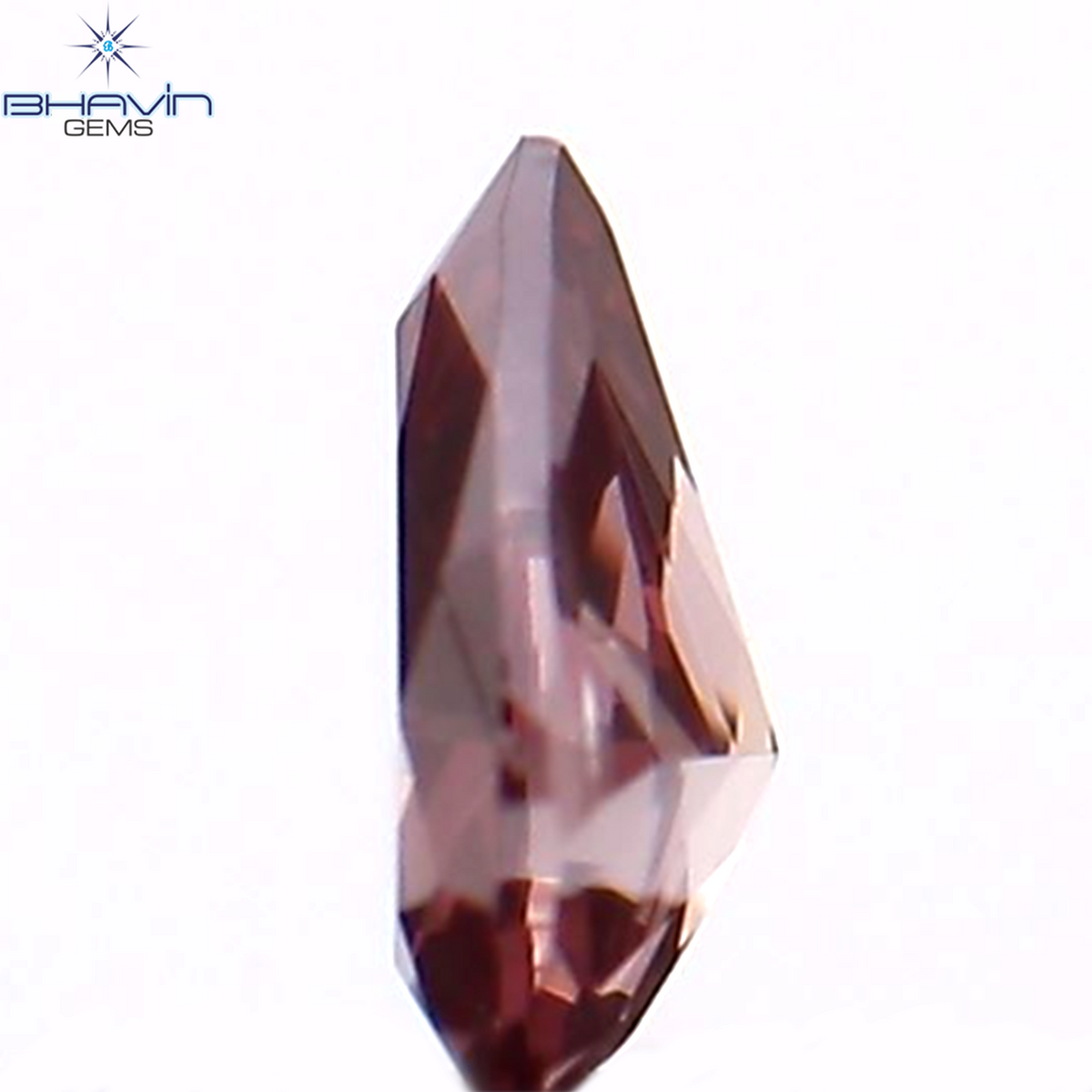 0.08 CT Natural Pear Diamond Enhanced Pink Color Clarity VS1 (3.42 MM)