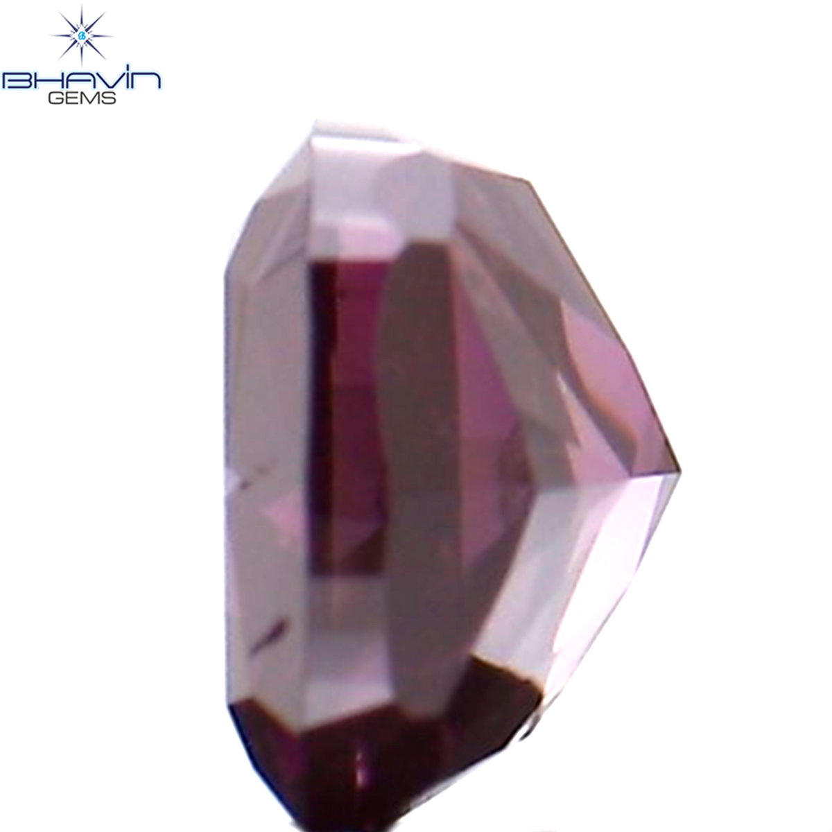 0.27 CT クッション シェイプ ナチュラル ルース ダイヤモンド エンハンスト ピンク カラー SI1 クラリティ (3.70 MM)