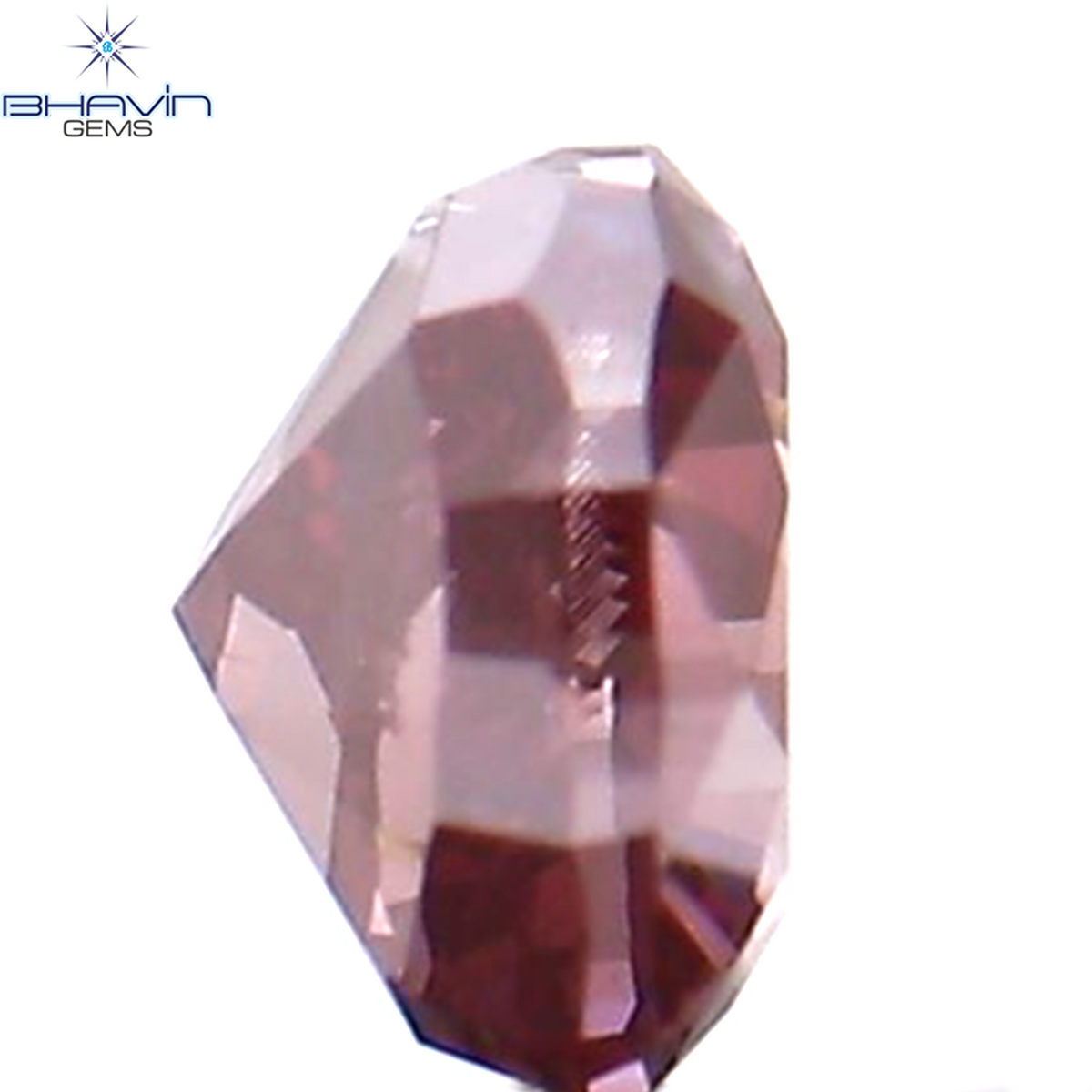 0.27 CT ハート シェイプ ナチュラル ルース ダイヤモンド ピンク色 VS2 クラリティ (4.40 MM)