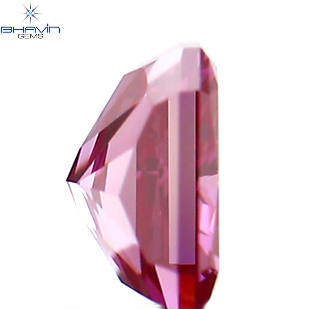 0.19 CT Cushion Shape Natural Loose Diamond Enhanced Pink Color VS2 Clarity (3.33 MM)