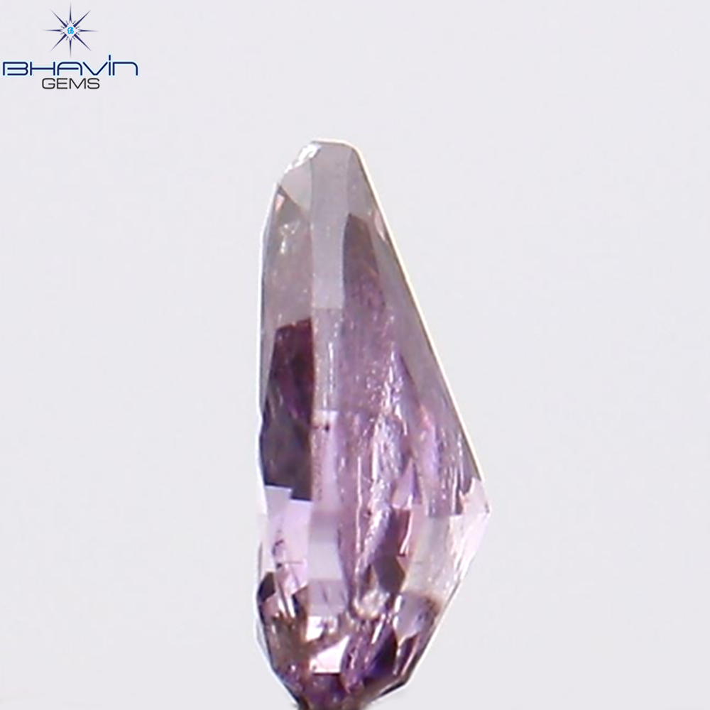 0.09 CT ペアシェイプ ナチュラル ダイヤモンド ピンク色 SI2 クラリティ (3.51 MM)