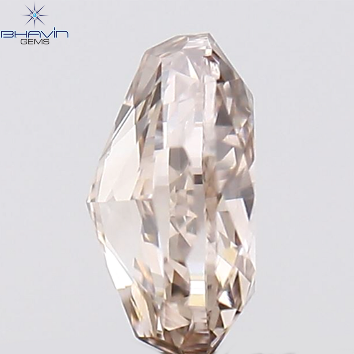0.22 CT 楕円形 天然ダイヤモンド ピンク色 I1 クラリティ (4.28 MM)