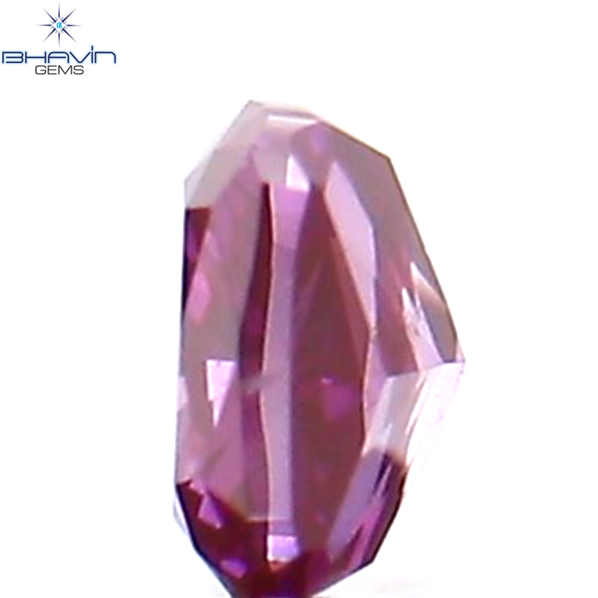 0.07 CT Natural Cushion Diamond Enhanced Pink Color Clarity VS2 (2.36 MM)