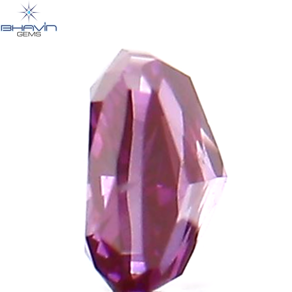0.07 CT クッション シェイプ ナチュラル ルース ダイヤモンド 強化ピンク色 VS2 クラリティ (2.36 MM)
