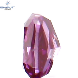 0.07 CT Cushion Shape Natural Loose Diamond Enhanced Pink Color VS2 Clarity (2.36 MM)