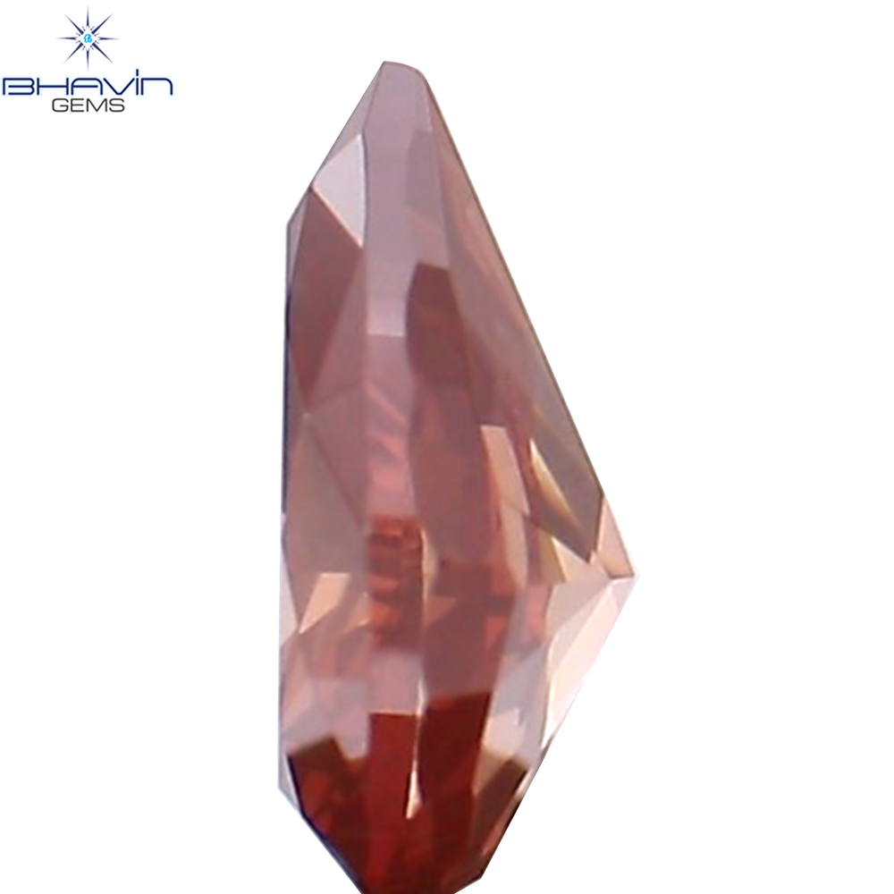 0.16 CT Pear Shape Natural Diamond Pink Color VS2 Clarity (4.37 MM)