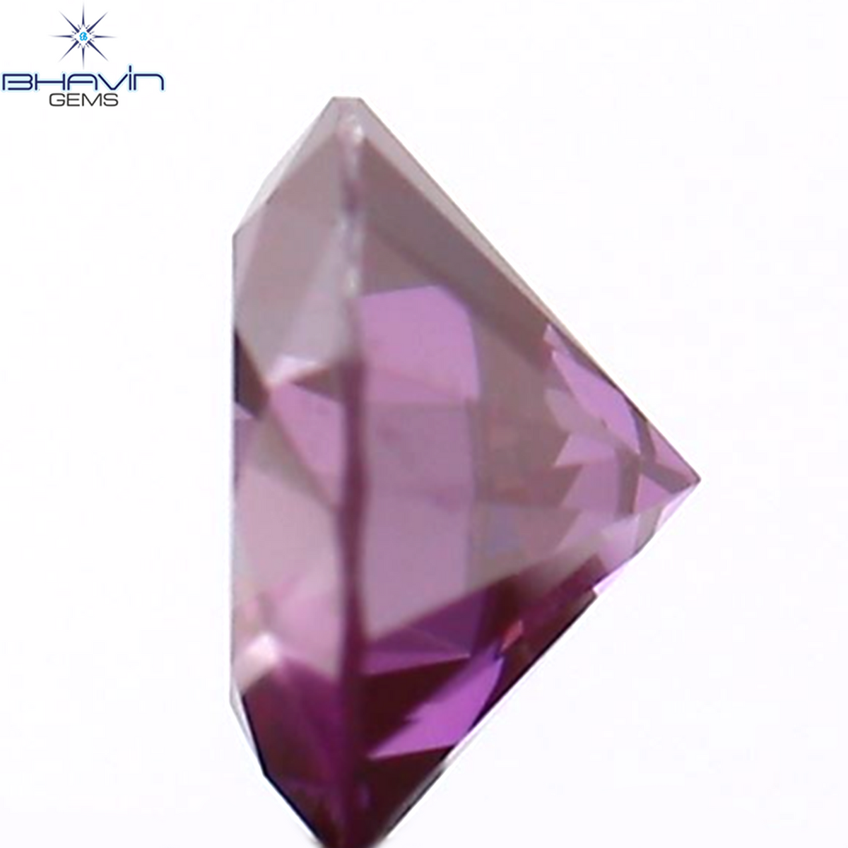 0.17 CT ラウンド シェイプ ナチュラル ダイヤモンド ピンク色 SI1 クラリティ (3.46 MM)