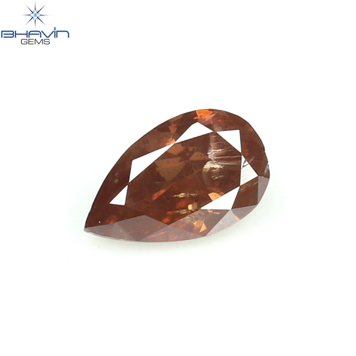 0.25 CT Natural Pear Diamond Enhanced Pink Color Clarity I1 (5.15 MM)