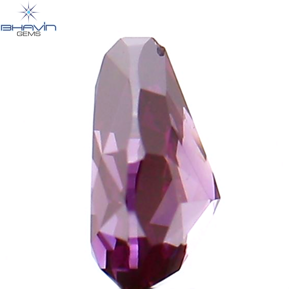 0.20 CT ペアシェイプ ナチュラル ダイヤモンド ピンク色 VS1 クラリティ (4.27 MM)