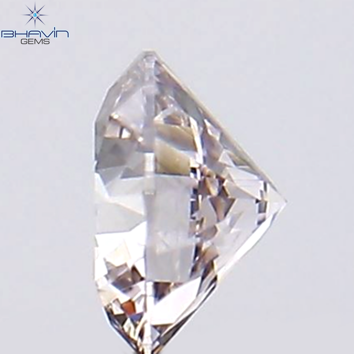 0.09 CT Natural Round Diamond Pink Color Clarity VS2 (2.63 MM)