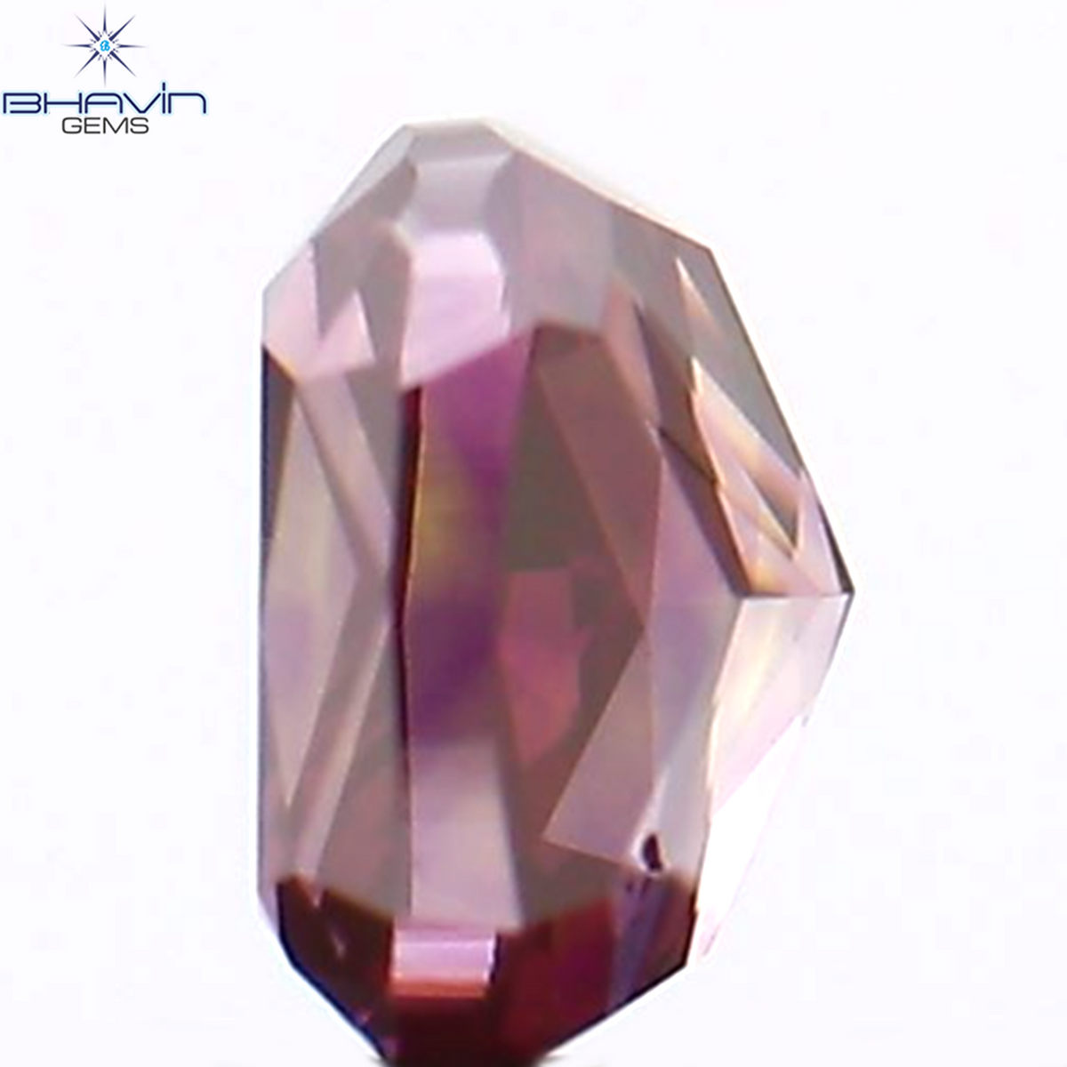 0.18 CT Natural Cushion Diamond Enhanced Pink Color Clarity VS1 (3.28 MM)