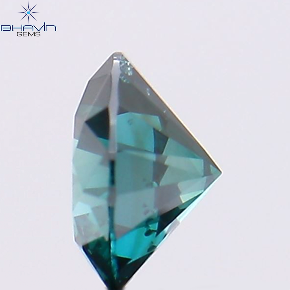 0.28 CT ラウンド シェイプ ナチュラル ダイヤモンド ブルー カラー SI1 クラリティ (4.18 MM)