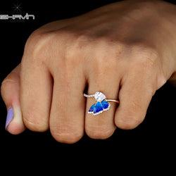 Round Diamond White Diamond Natural Diamond Ring Gold Ring Engagement Ring