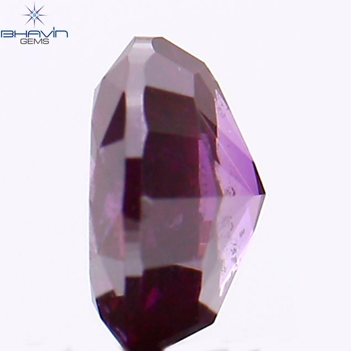 0.30 CT Natural Oval Diamond Enhanced Pink Color Clarity I1 (4.42 MM)