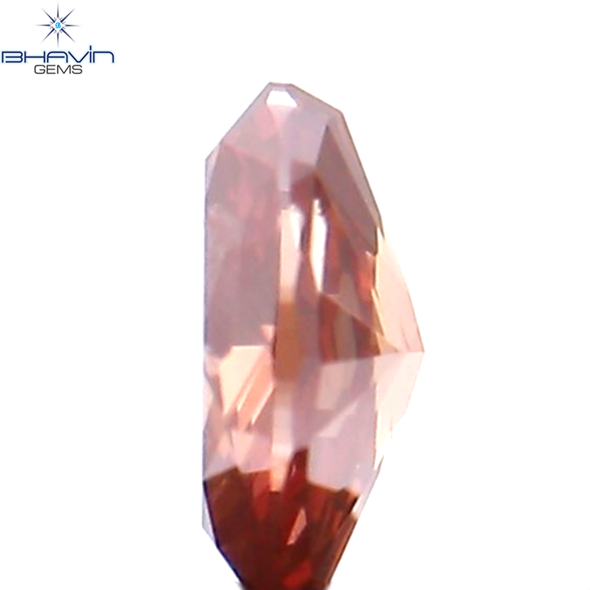 0.14 CT Natural Oval Diamond Enhanced Pink Color Clarity SI1 (3.87 MM)