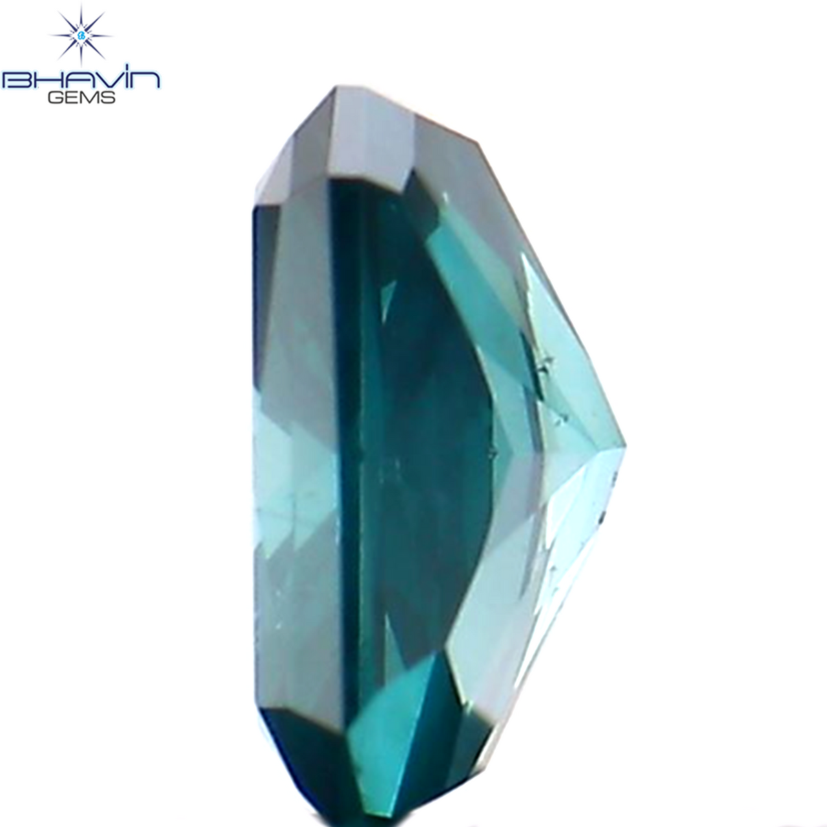 0.28 CT Natural Radiant Diamond Enhanced Blue Color Clarity SI1 (4.27 MM)