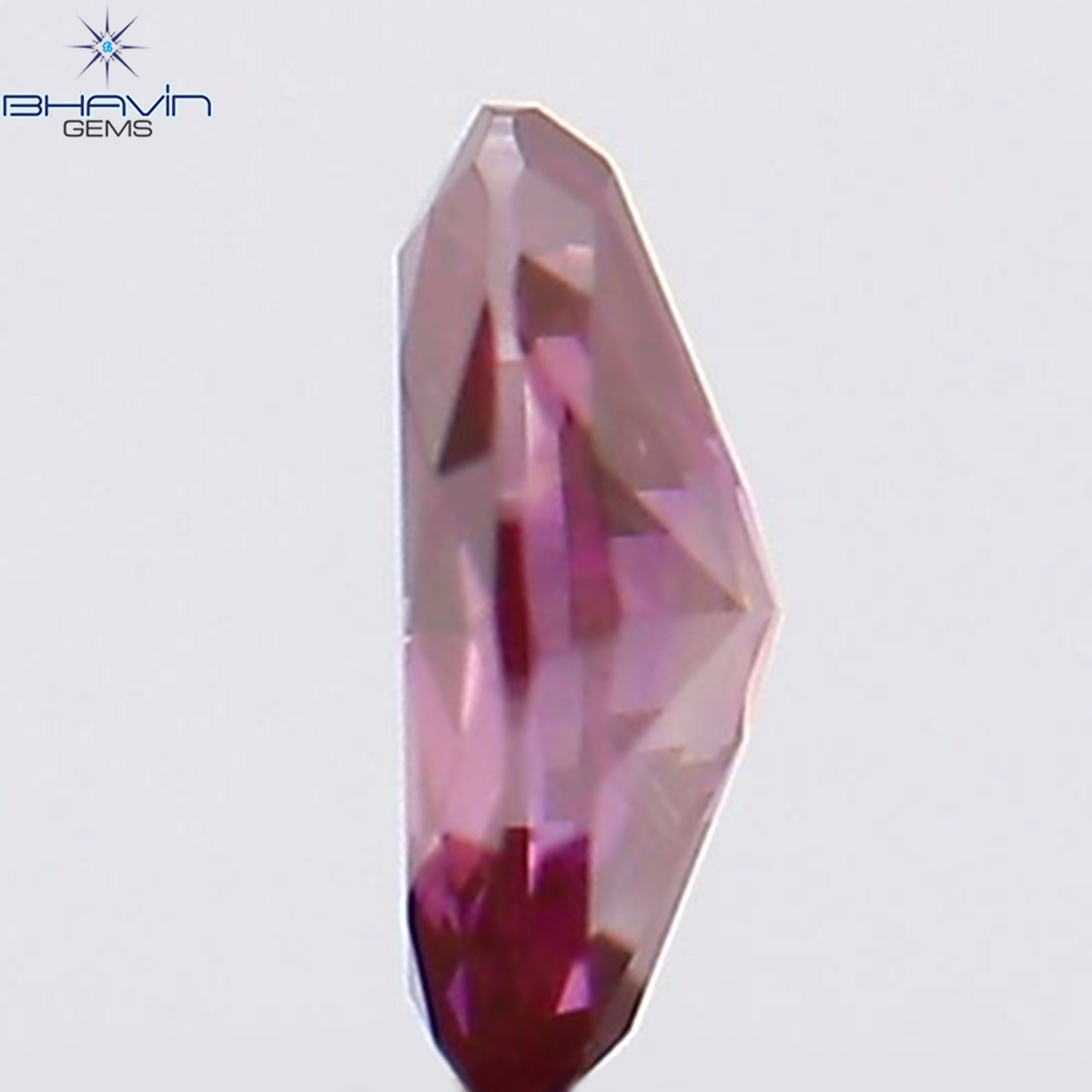 0.12 CT Natural Oval Diamond Enhanced Pink Color Clarity SI1 (3.50 MM)