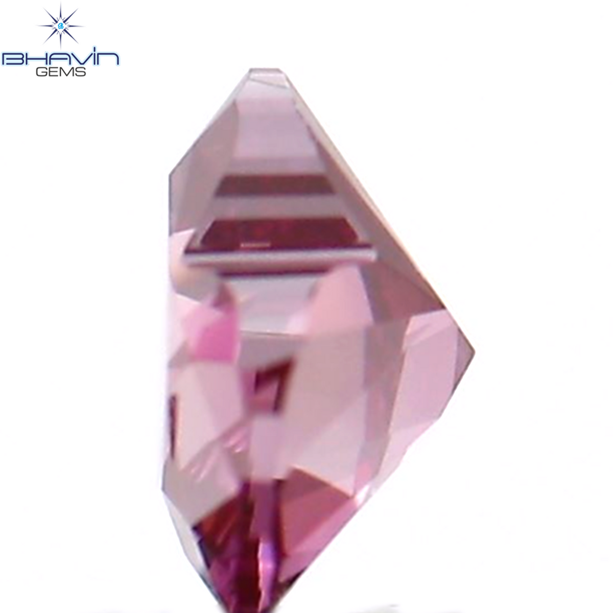 0.27 CT Natural Heart Diamond Enhanced Pink Color Clarity VS2 (4.40 MM)