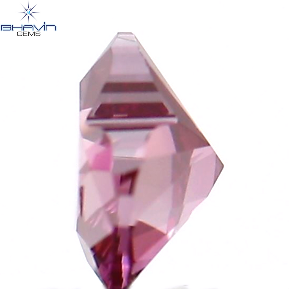 0.27 CT Heart Shape Natural Loose Diamond Pink Color VS2 Clarity (4.40 MM)