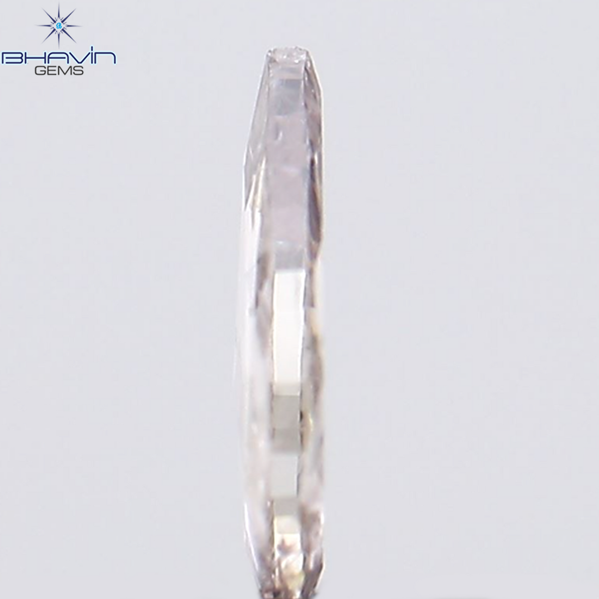 0.12 CT ペアシェイプ ナチュラル ダイヤモンド ピンク色 SI2 クラリティ (3.99 MM)