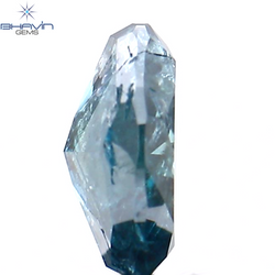 0.45 CT Oval Shape Natural Diamond Enhanced Blue Color I3 Clarity (5.63 MM)