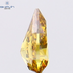 0.28 CT Pear Shape Natural Diamond Orange Color VS1 Clarity (4.98 MM)