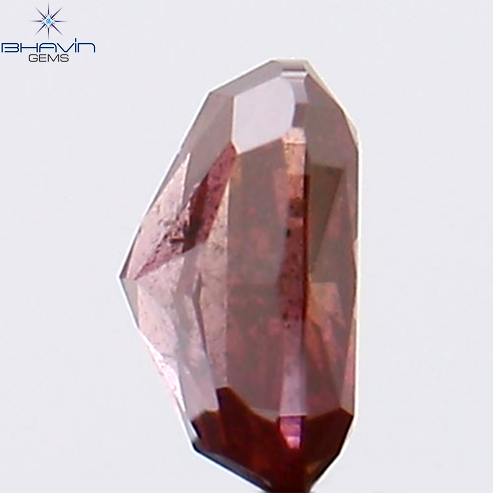 0.22 CT クッション シェイプ ナチュラル ルース ダイヤモンド ピンク カラー I1 クラリティ (3.98 MM)
