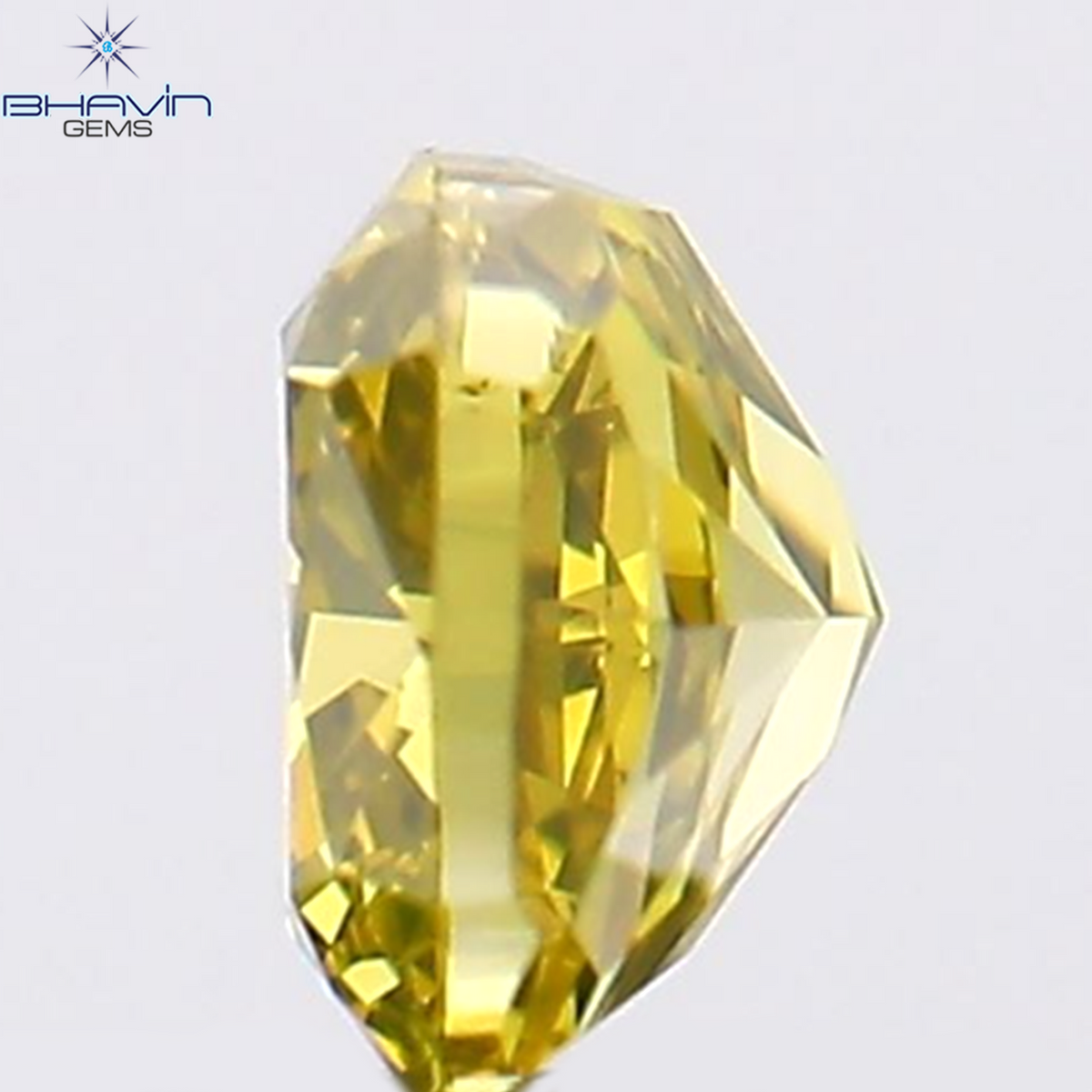 0.17 CT Natural Cushion Diamond Enhanced Yellow Color Clarity VS2 (3.04 MM)