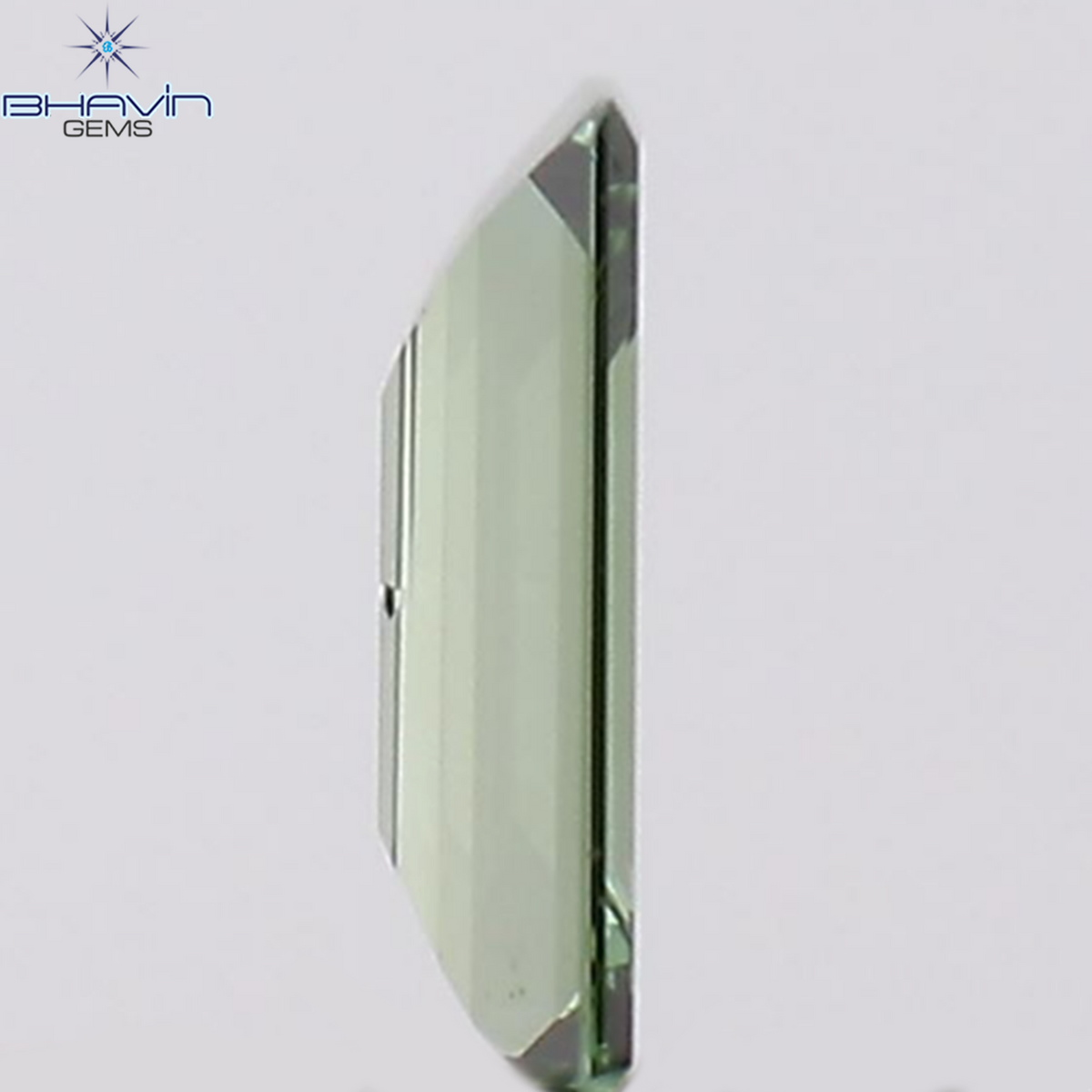 0.06 CT Natural Baguette Diamond Enhanced Green Color Clarity VS2 (3.23 MM)