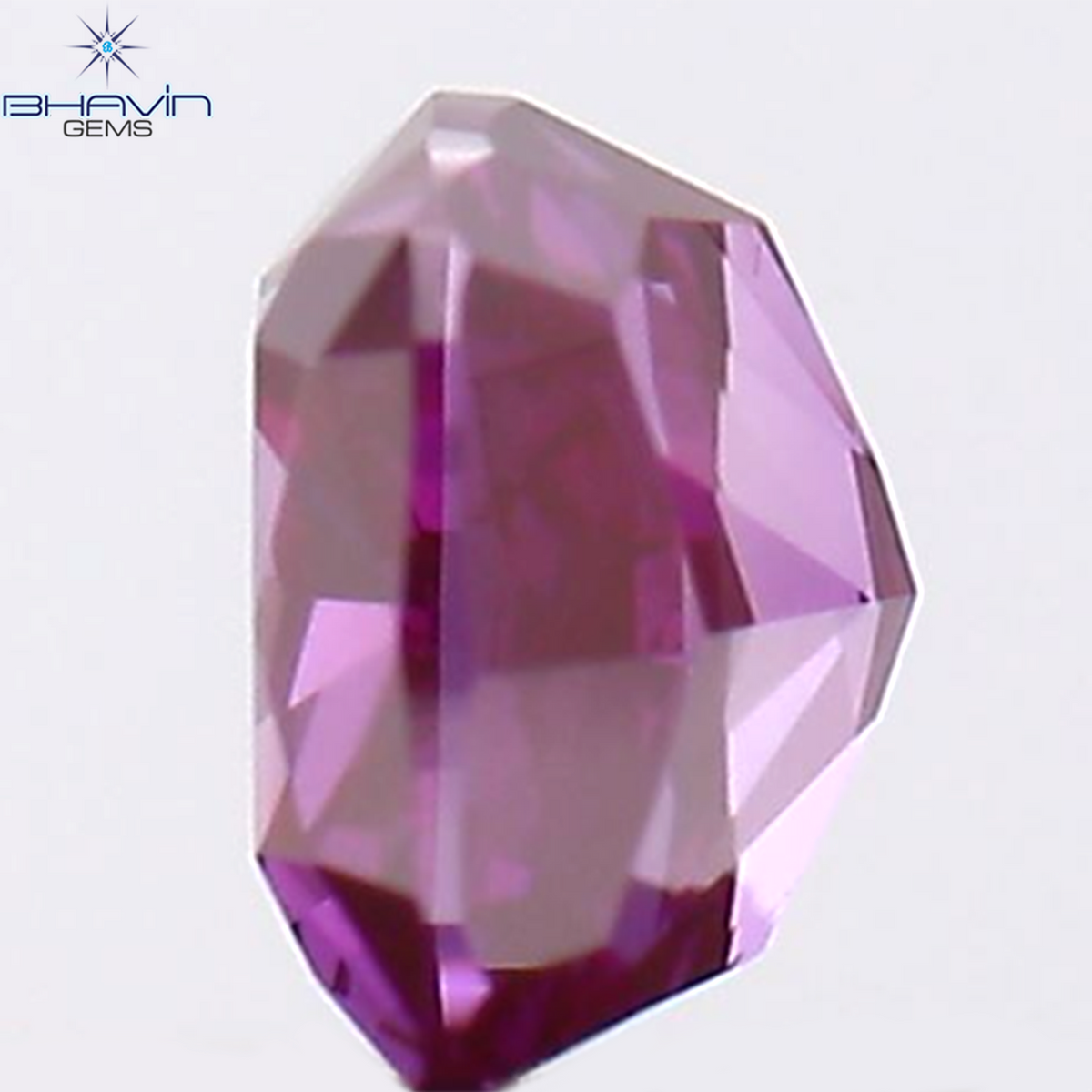 0.21 CT Natural Cushion Diamond Enhanced Pink Color Clarity VS2 (3.31 MM)