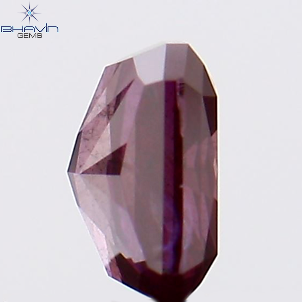 0.33 CT Natural Radiant Diamond Enhanced Pink Color Clarity SI2 (4.17 MM)