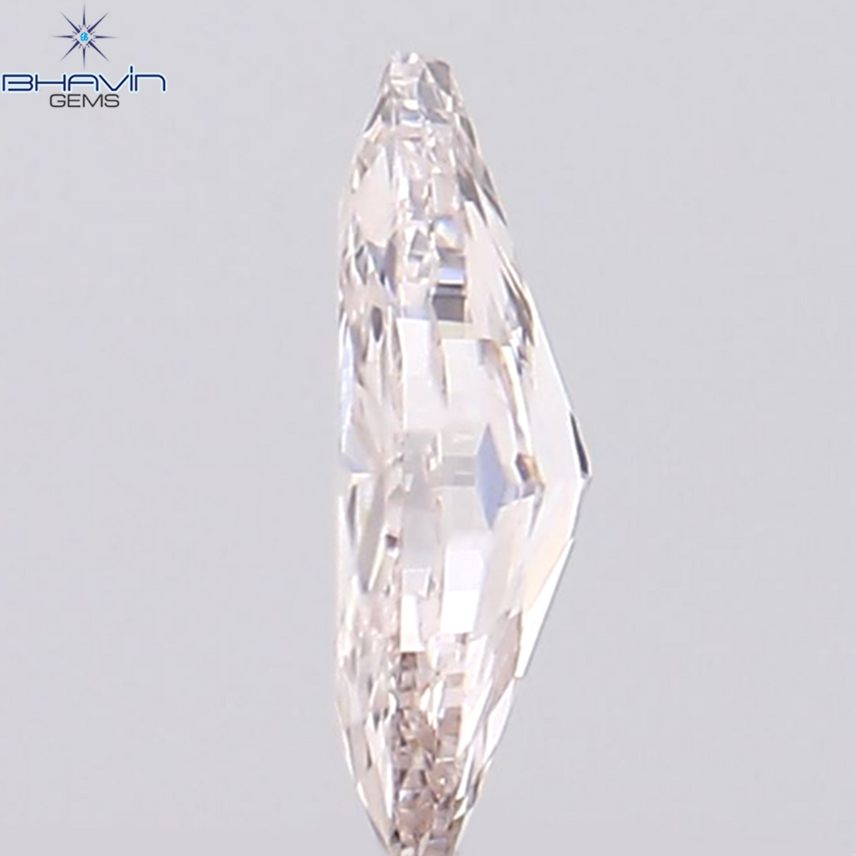 0.03 CT ペアシェイプ ナチュラル ダイヤモンド ピンク色 SI2 クラリティ (2.95 MM)