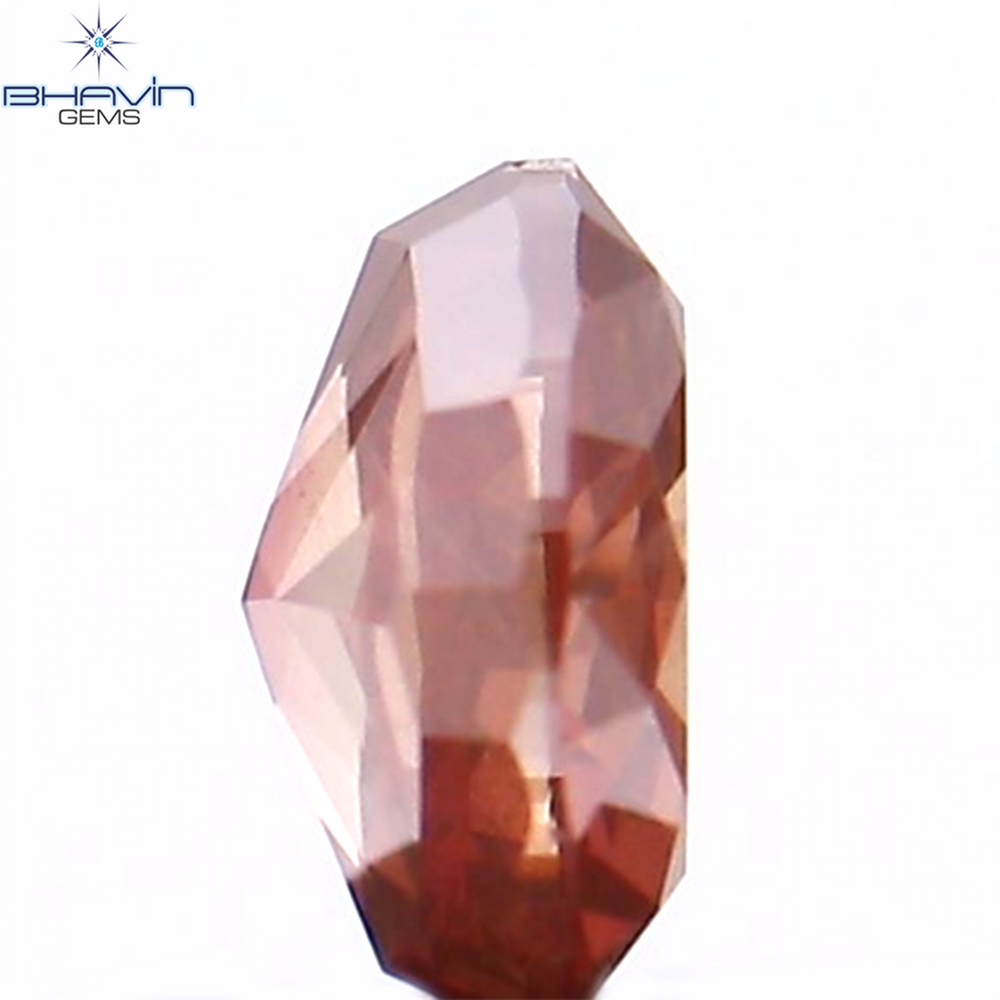 0.17 CT オーバル シェイプ ナチュラル ルース ダイヤモンド ピンク カラー SI1 クラリティ (3.81 MM)