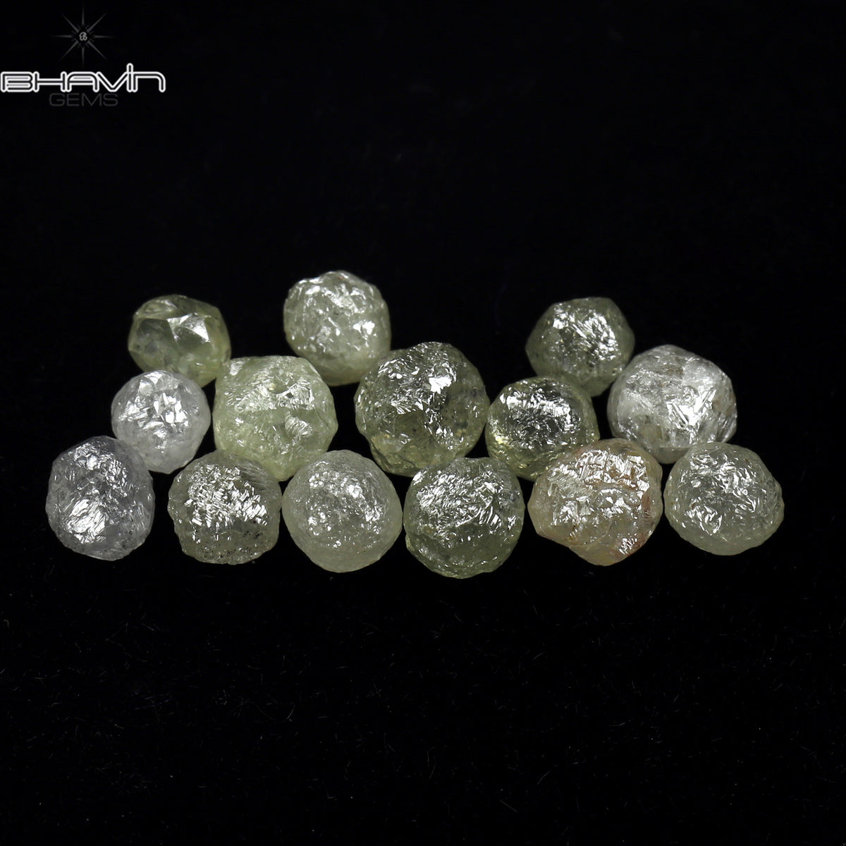 5.93 CT/14 Pcs Natural Rough Diamond White Color Clarity I3 (4.43 MM)