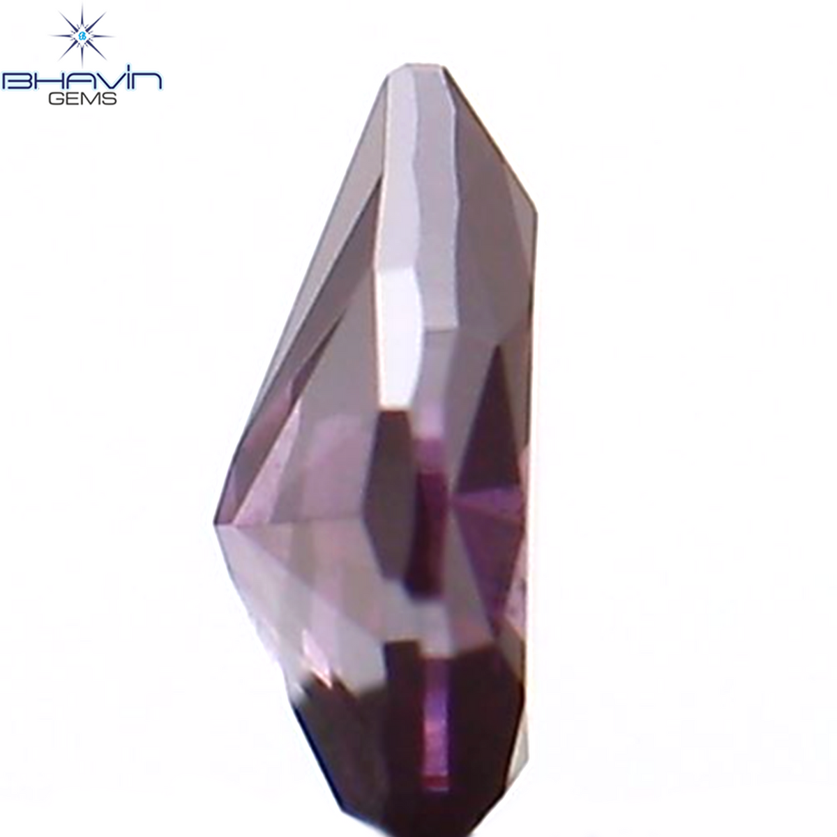 0.09 CT ペアシェイプ ナチュラル ダイヤモンド ピンク色 VS1 クラリティ (3.45 MM)