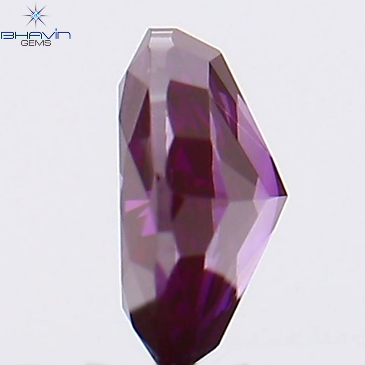 0.12 CT オーバルシェイプ 天然ダイヤモンド 強化ピンク色 SI1 クラリティ (3.62 MM)