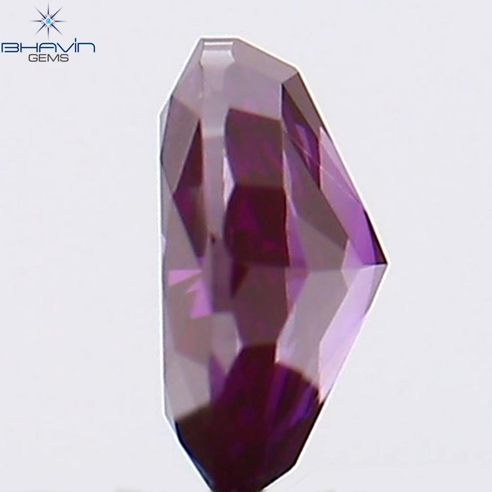 0.17 CT Oval Shape Natural Diamond Enhanced Pink Color VS2 Clarity (3.96 MM)