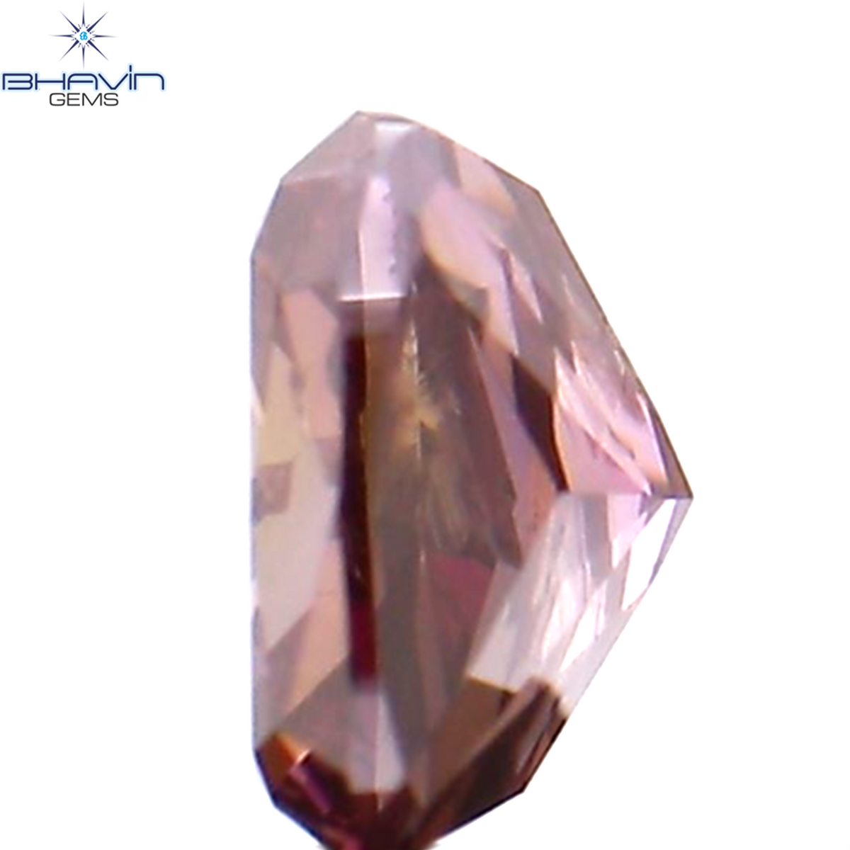0.21 CT クッション シェイプ ナチュラル ルース ダイヤモンド エンハンスト ピンク カラー I1 クラリティ (3.71 MM)