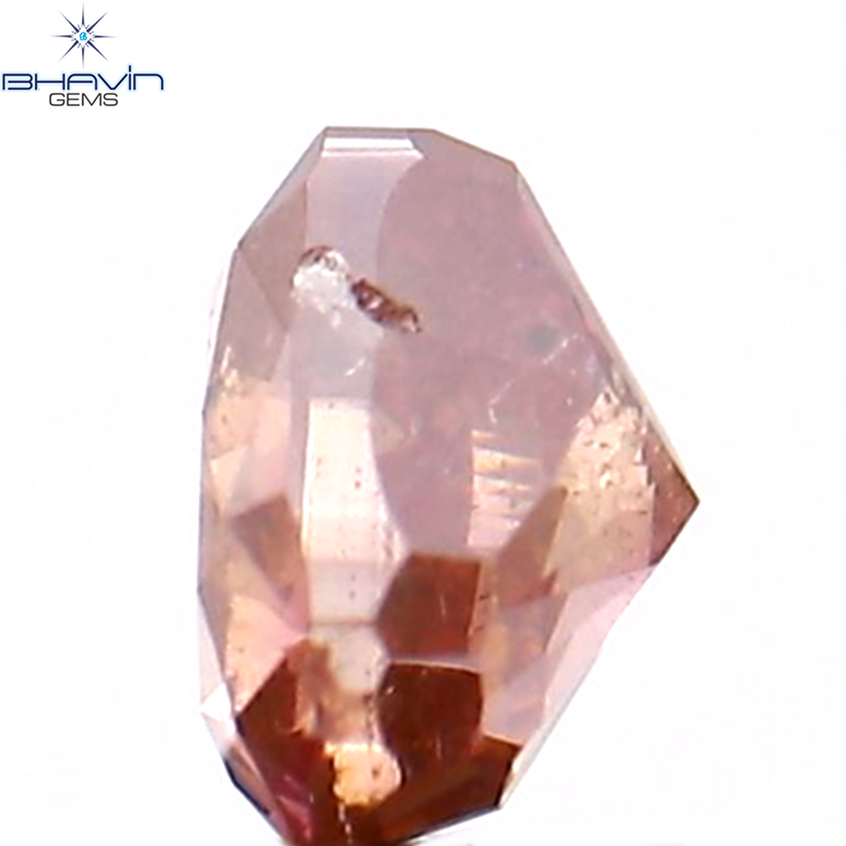 0.27 CT ハート シェイプ ナチュラル ダイヤモンド エンハンスト ピンク カラー I1 クラリティ (3.99 MM)