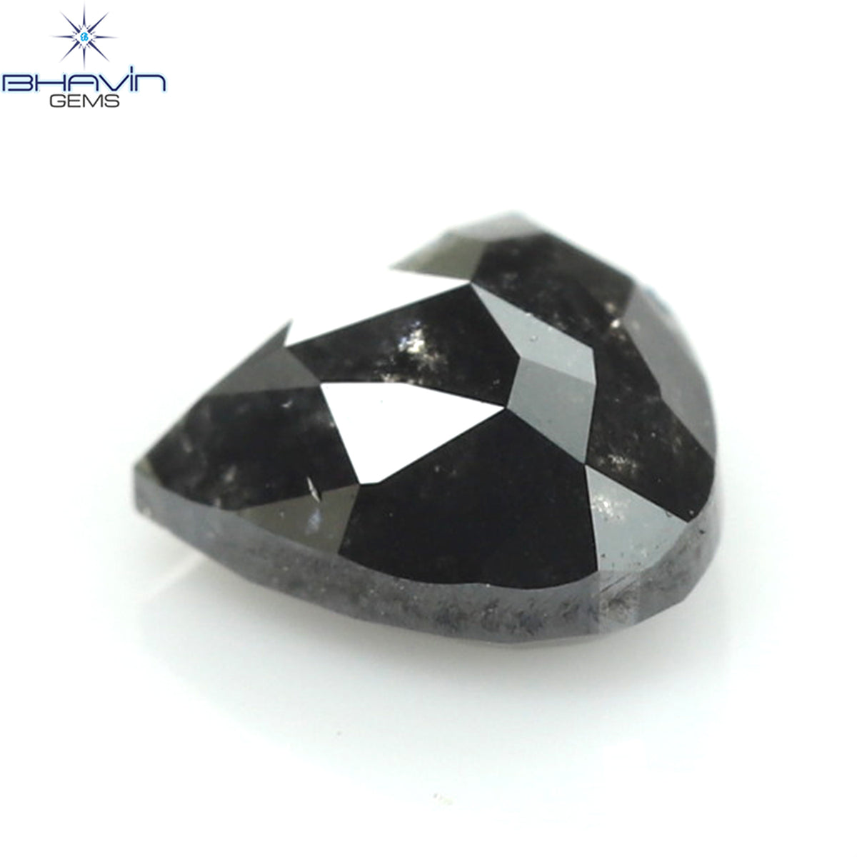 0.29 CT ハート シェイプ ナチュラル ダイヤモンド ソルト アンド ペッパー カラー I3 クラリティ (4.08 MM)