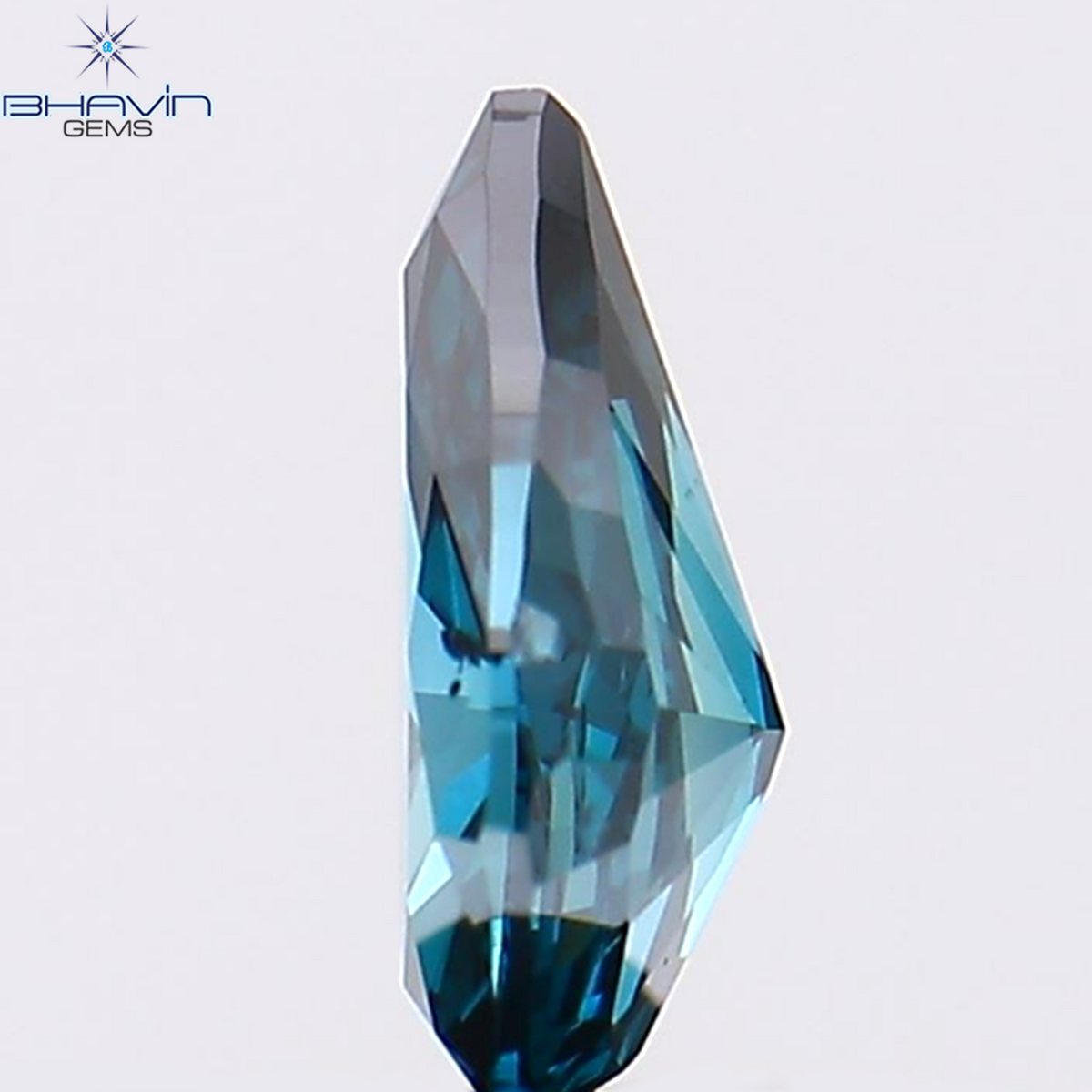 0.29 CT Natural Pear Diamond Enhanced Blue Color Clarity VS2 (5.73 MM)