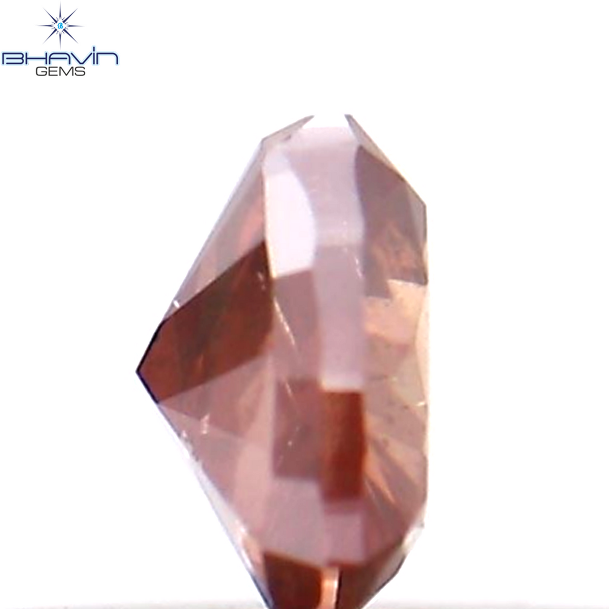 0.14 CT ハートシェイプ エンハンスト ピンク カラー ナチュラル ルース ダイヤモンド SI2 クラリティ (3.38 MM)