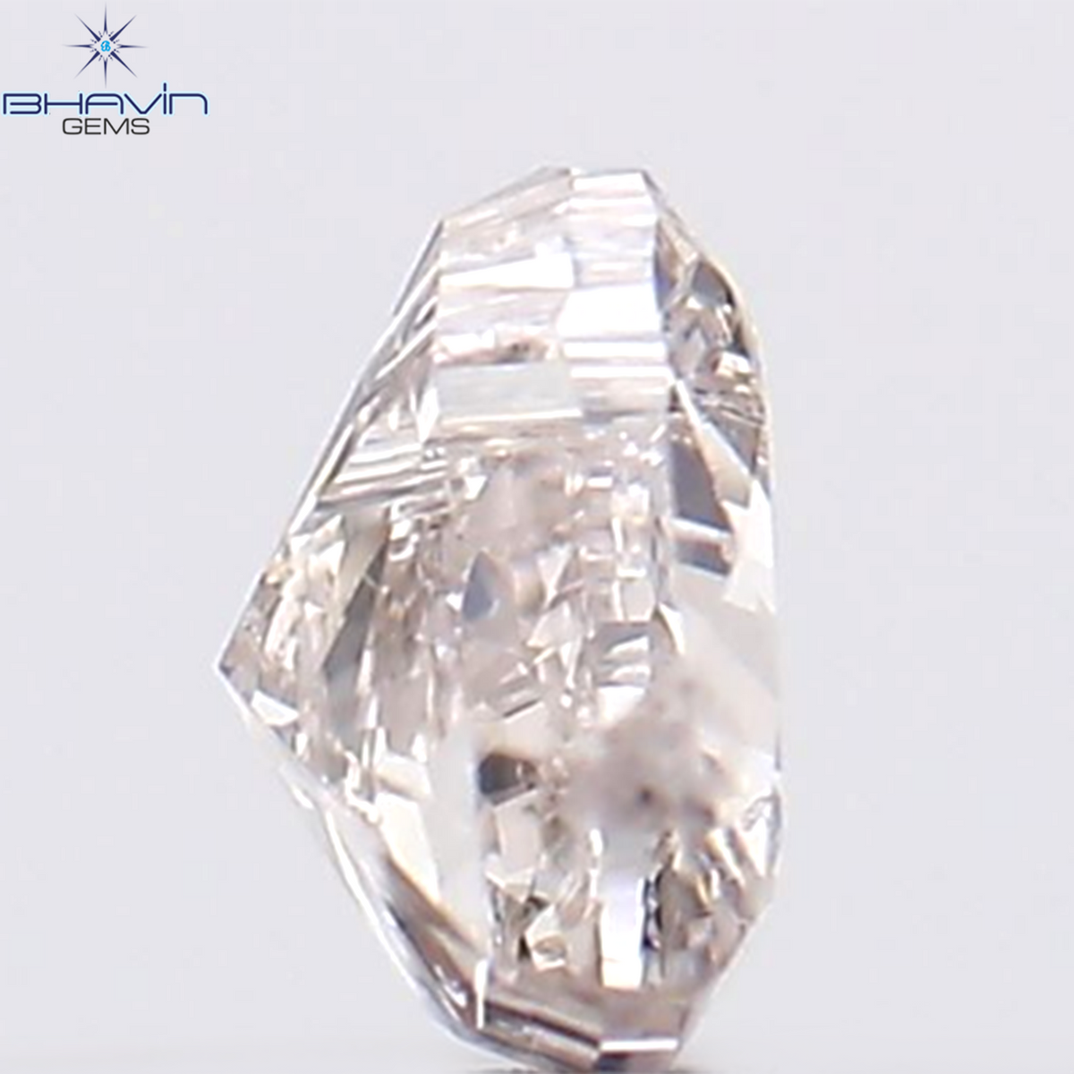 0.12 CT Natural Heart Diamond Pink Color Clarity SI1 (3.22 MM)