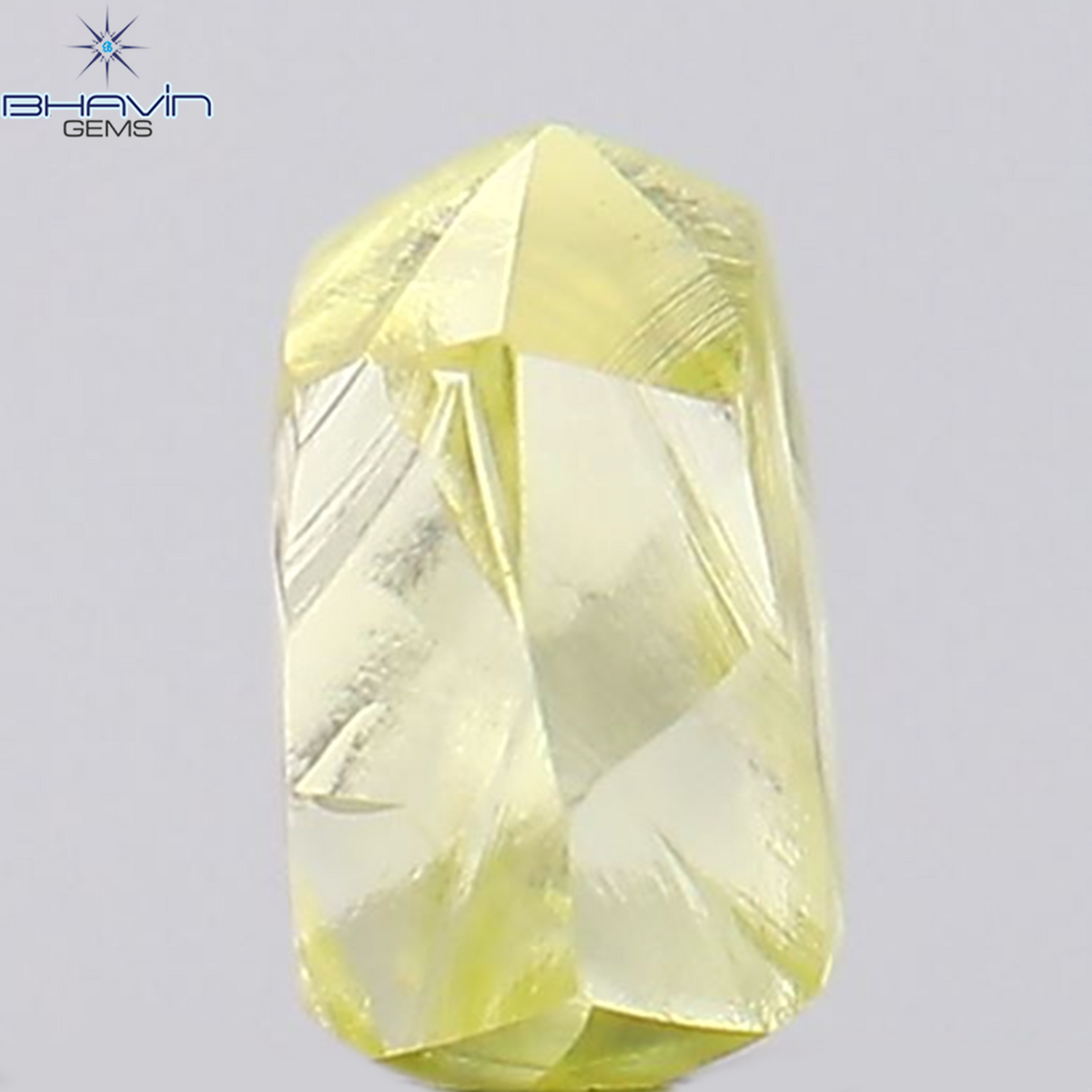 0.20 CT Natural Rough Diamond Yellow Color Clarity VS1 (3.73 MM)
