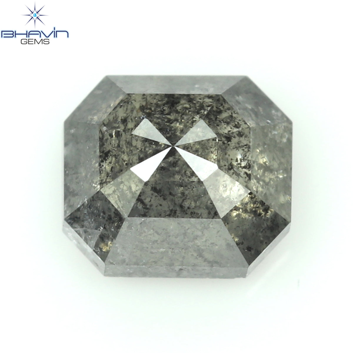 0.55 CT Natural Square Cut Diamond Salt And Pepper Color Clarity I3 (4.78 MM)